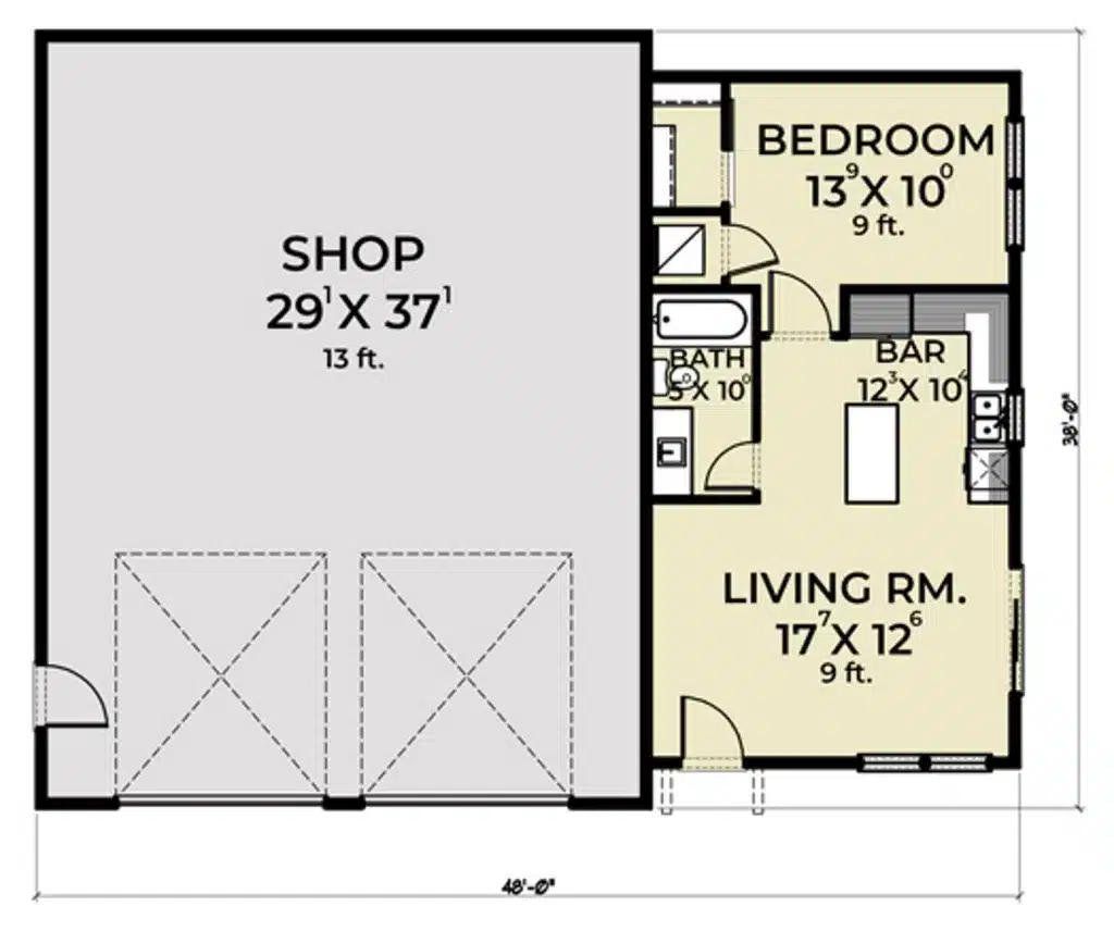 tiny barndominium plans